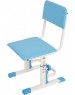 Стул POLINI Стул для школьника регулируемый Polini kids City / Polini kids Smart S, белый-синий (1кор)