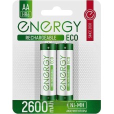 Аккумулятор ENERGY Аккумулятор Energy Eco NIMH-2600-HR6/2B (АА) 104989