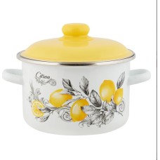 Кастрюля APPETITE 6RD201M CITRON эмал цил 4,0л