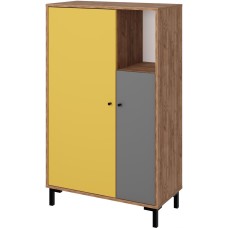 Модульная мебель МЕБЕЛЬ-КОМПЛЕКС JAM Шкаф для одежды Дуб крафт табачный/Серый шифер/Сэнд