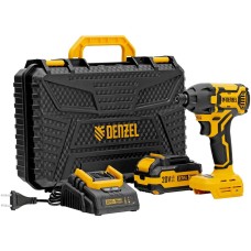 Винтоверт DENZEL Винтоверт ударный аккумуляторный бесщет. CIDH-BL-20-270, Li-Ion, 20 В// 26514