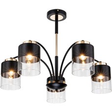 Светильник ESCADA 2121/5P E27*40W Black/Gold