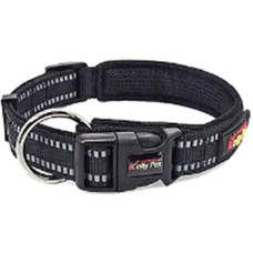 РЫЖИЙ КОТ Ошейник для собак регулируемый светоотражающий (размер 33-41 см), цвет - черный (108056)