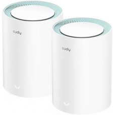 CUDY Бесшовный Mesh роутер M1300, Wi-Fi 5, AC1200, 2.4/5ГГц, 2 LAN, белый, 2 шт. в комплекте [m1300(2-pack)]