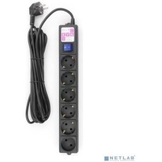 POWERCUBE Power Cube Фильтр-удлинитель 5м 6 р 16А SPG6-B5M (21889), черный
