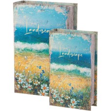 Набор шкатулок LEFARD НАБОР ШКАТУЛОК-КНИЖЕК ИЗ 2-Х ШТ. 27Х18Х7/21Х13Х5 СМ 94-216