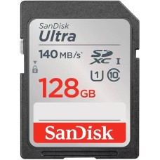 Карта памяти SANDISK Карта памяти Ultra UHS I 128GB SD Card 140MB/s for DSLR and Mirrorless Cameras