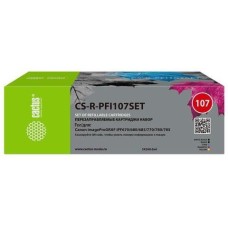 Картридж CACTUS Картридж упаковка 5 шт. CS-R-PFI107SET, черный / черный матовый / голубой / желтый / пурпурный / CS-R-PFI107SET