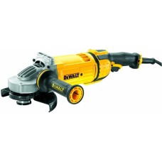 Угловая шлифмашина DEWALT Угловая шлифмашина сетевая DWE4597 /2600 Вт/до 8500 об.в мин/180 мм/плавный пуск/антивибрация/шнур 2.5м/желтый (DWE4597-IN)