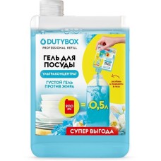 Средство для мытья посуды DUTYBOX db-1611 Эко-гель для посуды морская соль и цветы лайма Dutybox Концентрат 200мл