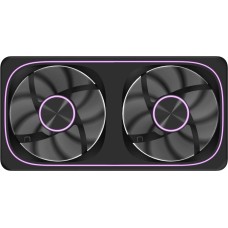 FORMULA Вентилятор для корпуса Air Fusion 2 Reverse ARGB 120х120x28 черный 4-pin 39.11дБ (упак.:2шт) (AIR FUSION 2 BK REVERSE) Ret