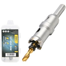 DELI Коронка по металлу твердосплавная с центрирующим сверлом DH-TCT021-E1 диаметр 21мм, шестигранный хвостовик