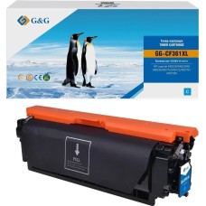 Картридж лазерный G&G Картридж лазерный GG-CF361XL голубой (18000стр.) для HP CLJ M552dn/M553N/M553DN/M553X/M577C/M577Z/M577F/M577DN с чипом