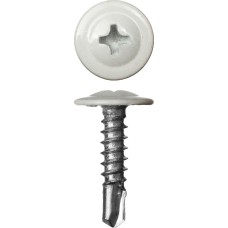 ЗУБР ПШМ-С 9003, 25 х 4.2 мм, белый, 400 шт (0,82 кг.), саморез с пресс-шайбой и сверлом (300211-42-025-9003)