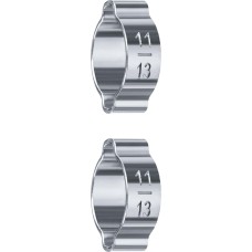 ЗУБР 11 - 13 мм, 2 шт, обжимной хомут, Профессионал (64929-11-13)