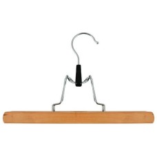 MULTIDOM Вешалка-зажим для брюк 25 см (натур.цв.) GE26-135