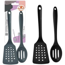 MULTIDOM Кухонные принадлежности «Дуэт» (лопатка, шумовка) Длина 21 см, 2 цв. VL50-133