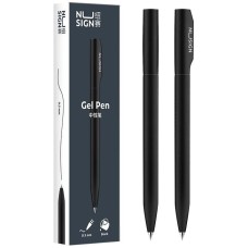 DELI Ручка гелев. Nusign (NS552GREY) серый d=0.5мм черн. черн. кор.карт. автом