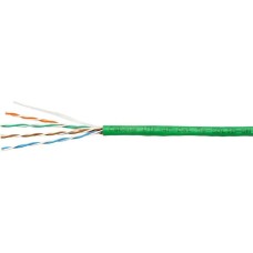 CABEUS Кабель информационный UTP-4P-CAT.5E-SOLID-LSLTX-GN кат.5E U/UTP 4 пары PVC внутренний 305м зеленый