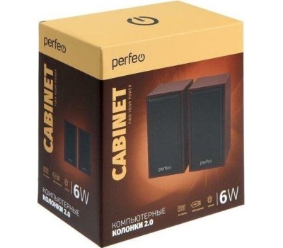 Акустика 2.0 PERFEO (PF-A4388) CABINET махагон