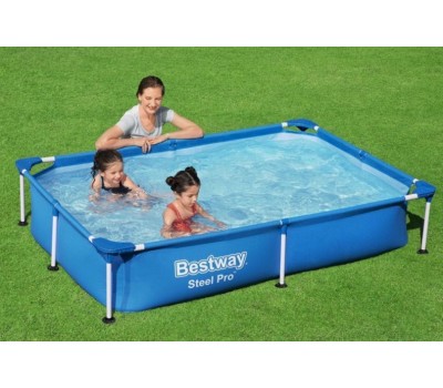 Бассейн BESTWAY Каркасный бассейн 221 х 150 х 43см 1200л Steel Pro 56401 (004871)