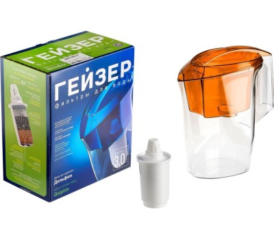 Водоочистка ГЕЙЗЕР Дельфин (62035) оранж прозрачный