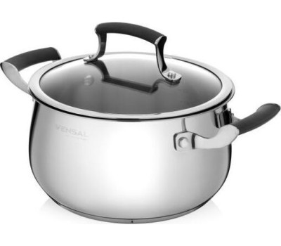 КАСТРЮЛИ VENSAL 1518VS Кастрюля с крышкой Vensal Nouvel accord из нержавеющей стали 6,1л (24см)