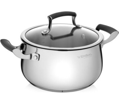 КАСТРЮЛИ VENSAL 1518VS Кастрюля с крышкой Vensal Nouvel accord из нержавеющей стали 6,1л (24см)