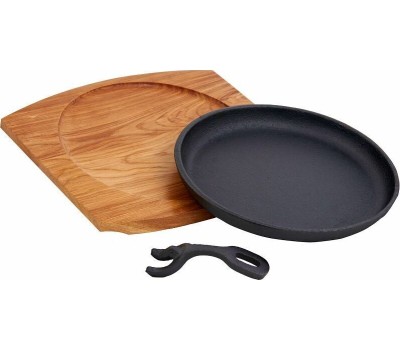 Сковорода MYRON COOK MC2215 чугунная съемн/руч 21см на подставке