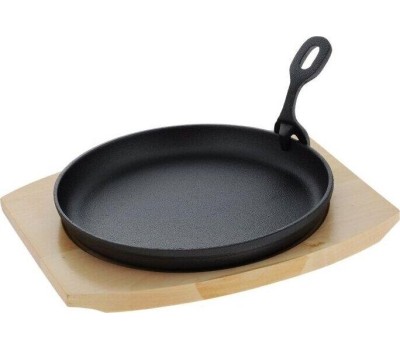 Сковорода MYRON COOK MC2215 чугунная съемн/руч 21см на подставке