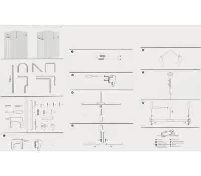 Карниз в ванную GFMARK 100012 Карниз в ванную угловой - универсальный хромированный с гибкой перекладиной