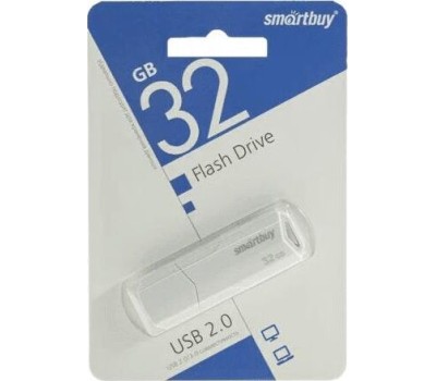 USB-флеш SMARTBUY (SB32GBCLU-W) UFD 2.0 032GB CLUE White