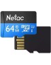 NETAC Micro SecureDigital 64GB microSDXC Class10 NT02P500STN-064G-S P500 w/o adapter