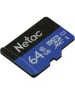 NETAC Micro SecureDigital 64GB microSDXC Class10 NT02P500STN-064G-S P500 w/o adapter