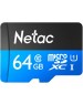 NETAC Micro SecureDigital 64GB microSDXC Class10 NT02P500STN-064G-S P500 w/o adapter