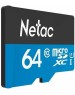 NETAC Micro SecureDigital 64GB microSDXC Class10 NT02P500STN-064G-S P500 w/o adapter