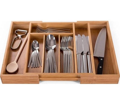 Лоток для столовых приборов UNISTOR JERRY раздвижной из 7-ми секций встраиваемый в выдвижной ящик 211287