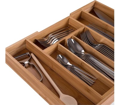 Лоток для столовых приборов UNISTOR JERRY раздвижной из 7-ми секций встраиваемый в выдвижной ящик 211287