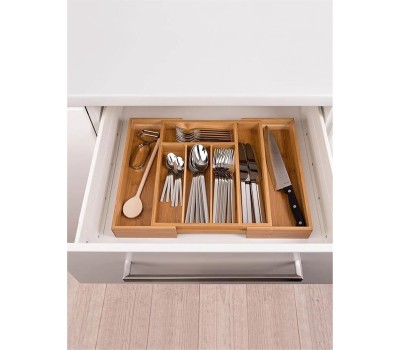 Лоток для столовых приборов UNISTOR JERRY раздвижной из 7-ми секций встраиваемый в выдвижной ящик 211287