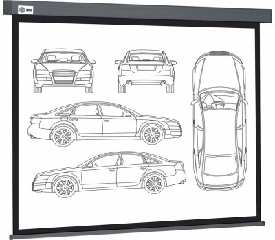 CACTUS Экран Wallscreen CS-PSW-168X299-SG, 299х168 см, 16:9, настенно-потолочный серый