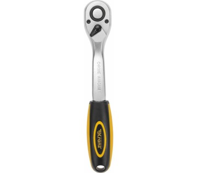 Ключ-трещотка KRANZ (KR-12-8401) Ключ-трещотка для торцовых головок 1/2, СrV, 72 зубца