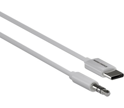 Кабель MORE CHOICE (4610196409851) UK28a AUX 3.5mm Type-C 1м White