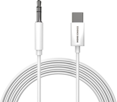 Кабель MORE CHOICE (4610196409851) UK28a AUX 3.5mm Type-C 1м White
