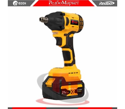 Гайковерт ударный EDON AAW-21/300BL черный/желтый 25088 21В, 2аккум