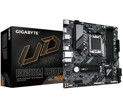 GIGABYTE Материнская плата B650M D3HP (AM5/B650/4xDDR5/mATX/DP, HDM) (B650M D3HP)