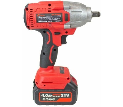 Гайковерт ударный EDON UAW-21/500CBL красный/черный, 21В, 2аккум., бесщеточный