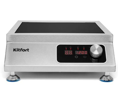 Индукционная плитка KITFORT КТ-143 серебристый/черный