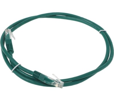 LANMASTER Патч-корд TWT-45-45-1.0-GN UTP RJ-45 вил.-вилка RJ-45 кат.5E 1м зеленый ПВХ (уп.:1шт)