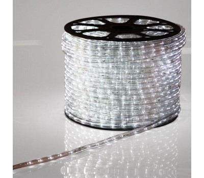 Лента светодиодная NEON-NIGHT Дюралайт LED двухжильный 230В 10мм 24 LED/м БЕЛЫЙ постоянное свечение модуль 1м бухта 100м