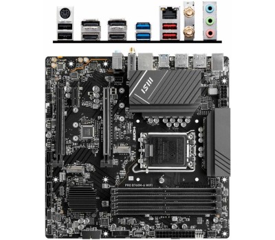 Материнская плата MSI Материнская плата PRO B760M-A WIFI DDR4, Socket LGA 1700, Intel B760, mATX, Ret